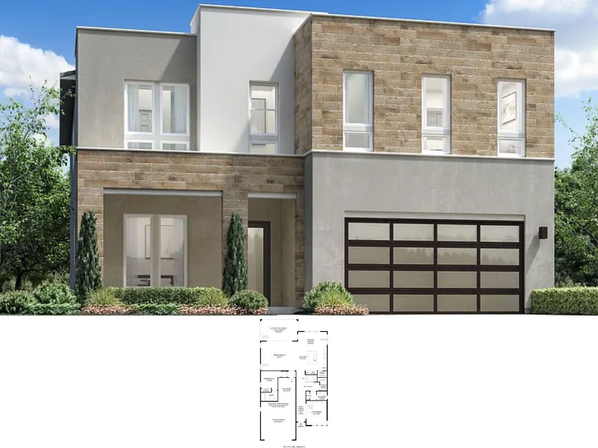 5-Bedroom Modern Style Single Family Home (3,903 Sq. Ft. Floor Plan)