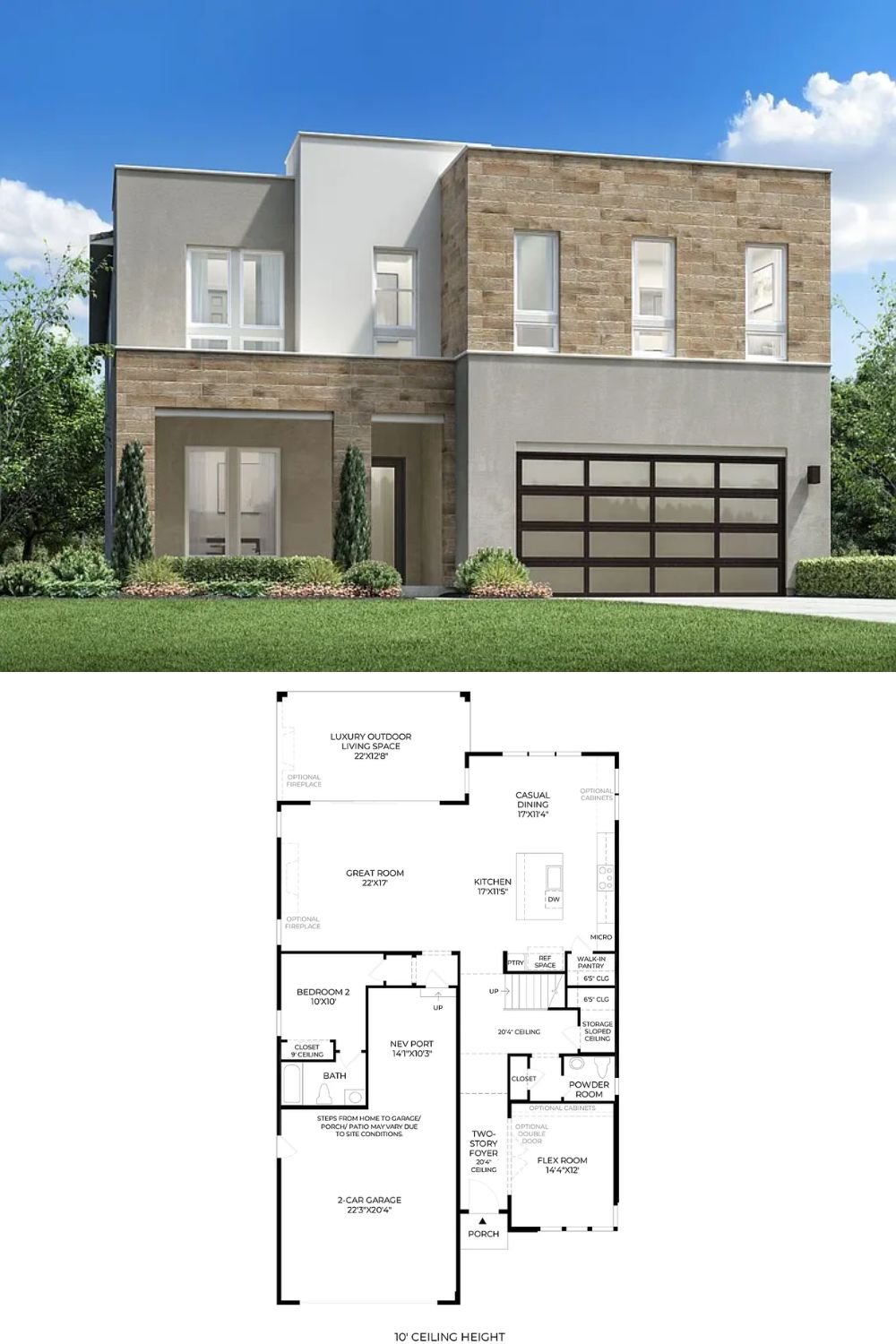 5-Bedroom Modern Style Single Family Home 