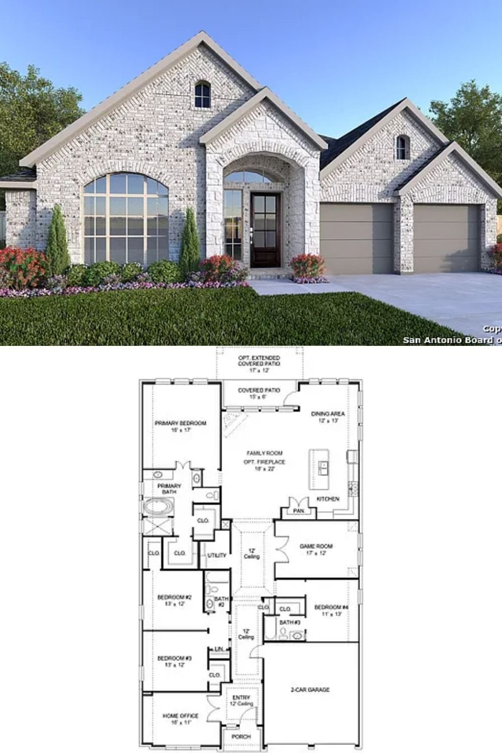 4-Bedroom Traditional Style Single Family Home