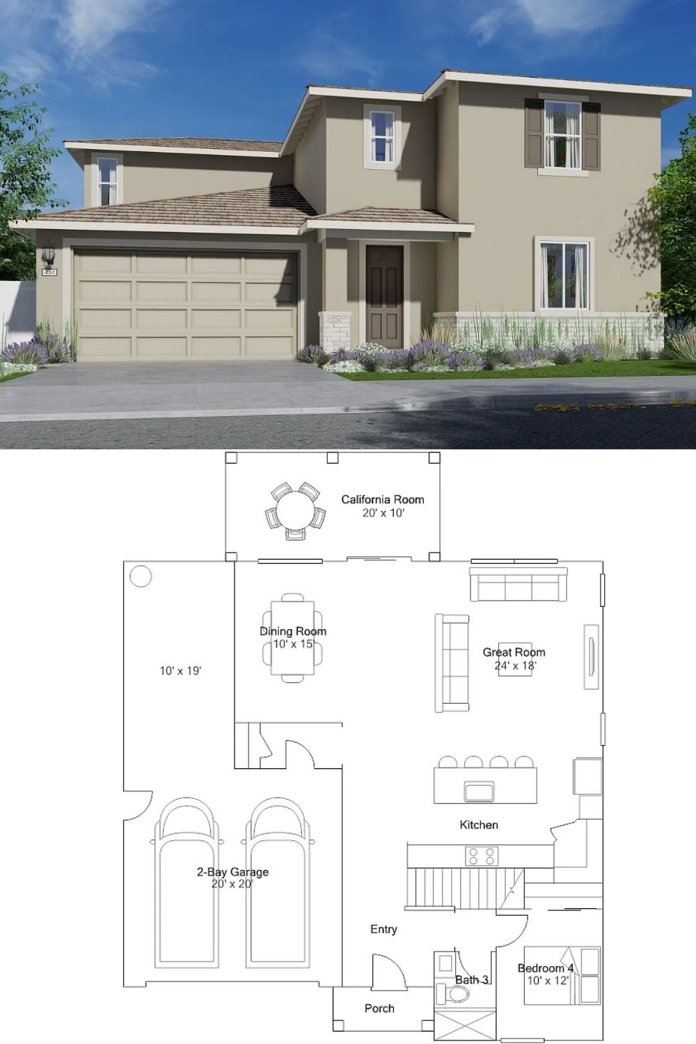 4-Bedroom Single Family Home