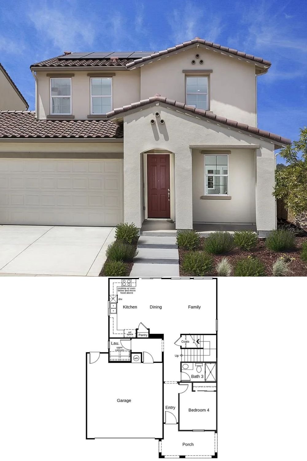 4-Bedroom Single Family Home with Large Loft Area and Coffered Ceilings