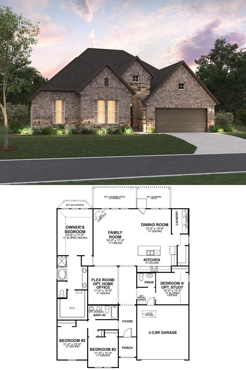 3-Bedroom Single Family Home with Wide Foyer and Two-Car Garage