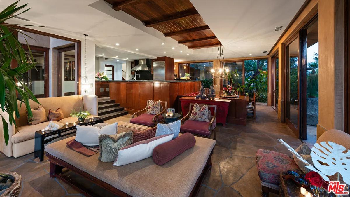 Living room with couches.