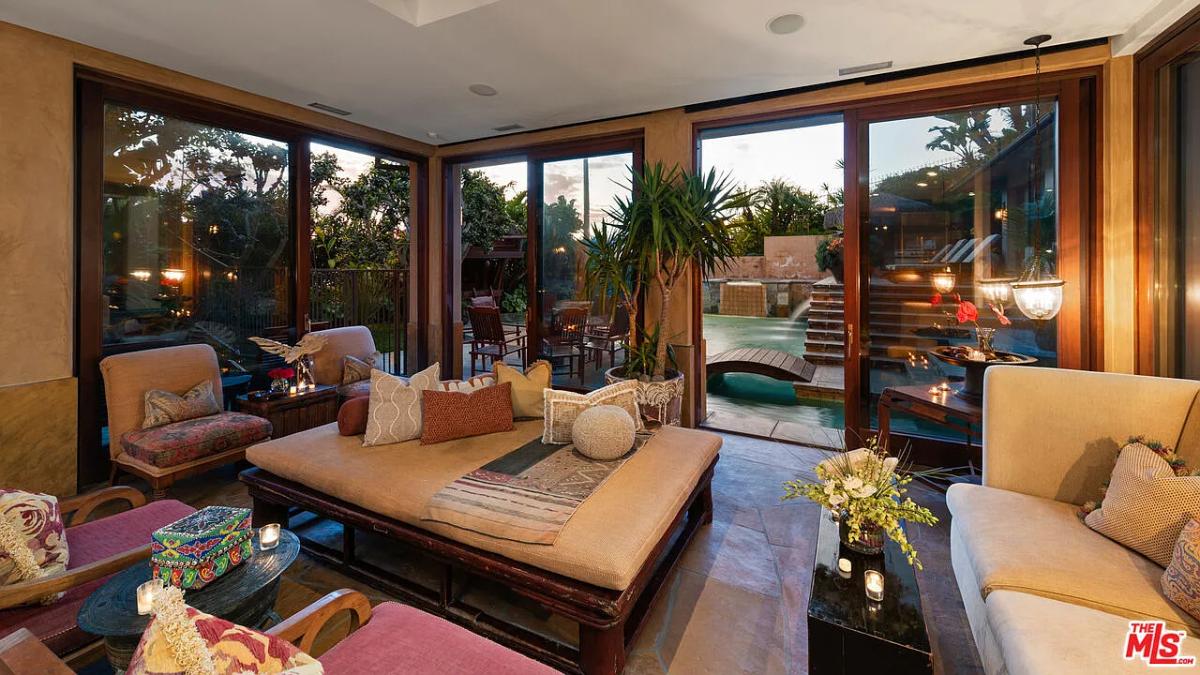 Living room with couches.