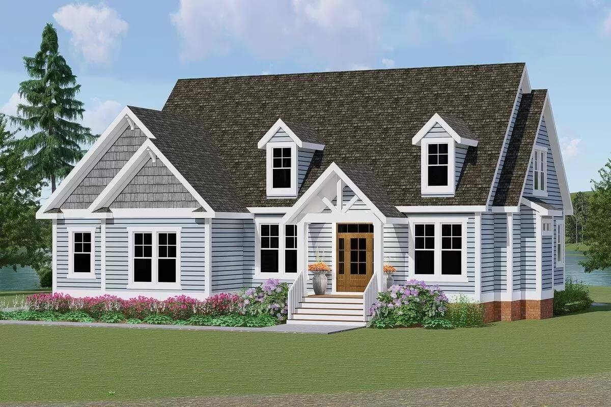 Craftsman Style 4-Bedroom Ranch with Loft and Open-Concept Living (Floor Plan)