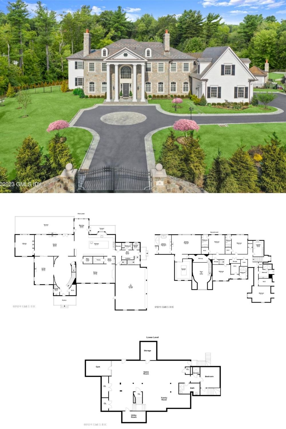 6-Bedroom Luxury Home with Wine Room and 3-Stop Elevator (13,039 Sq. Ft. Floor Plan)