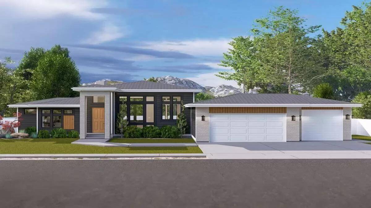 Modern Prairie Style 3-Bedroom Home with Jack & Jill Bath and Optional Finished Basement (Floor Plan)