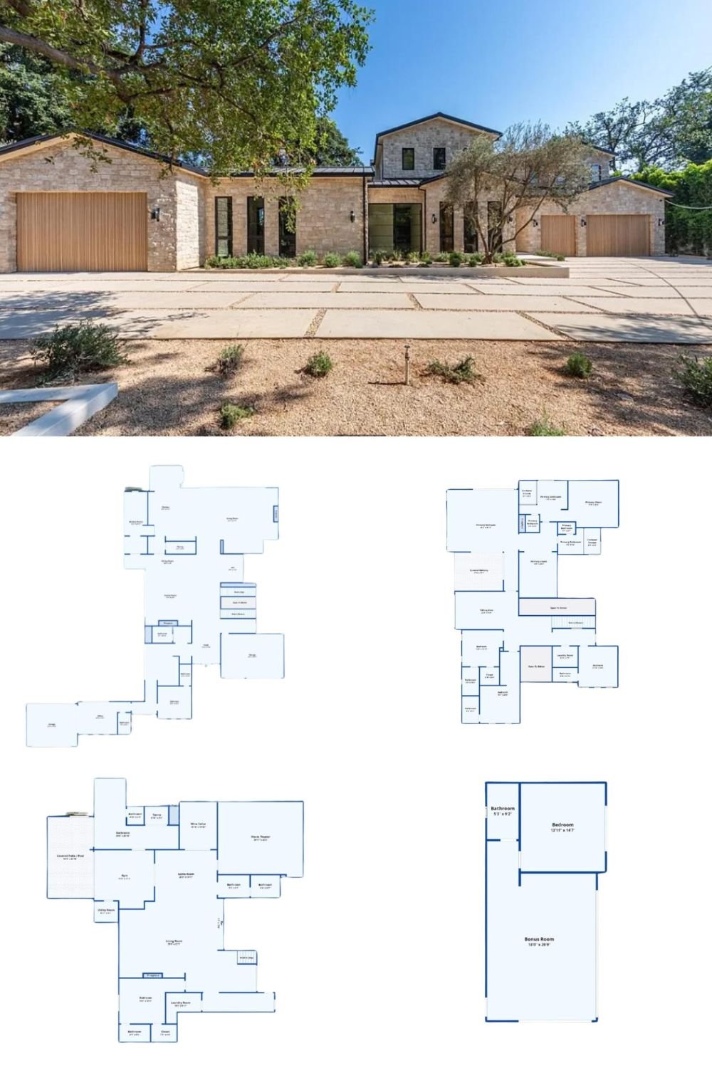 7-Bedroom Estate with Resort-Style Amenities (14,129 Sq. Ft. Floor Plan)