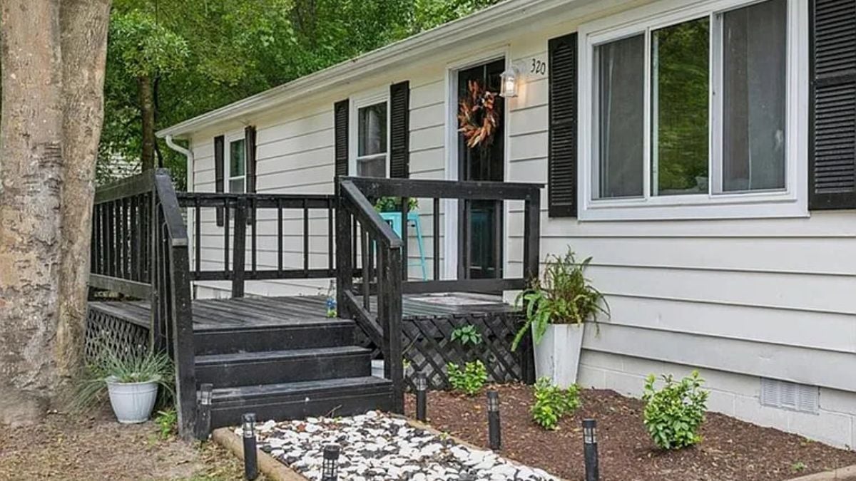 The front exterior of the property.
