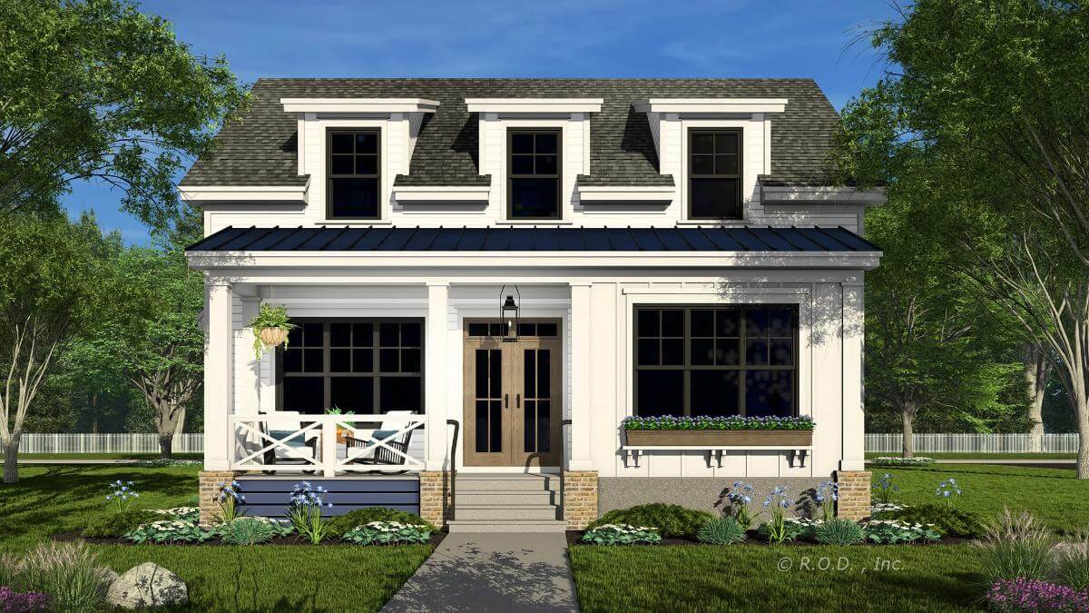 The Clayton 3-Bedroom Modern Farmhouse with Loft and Optional Office (Floor Plan)