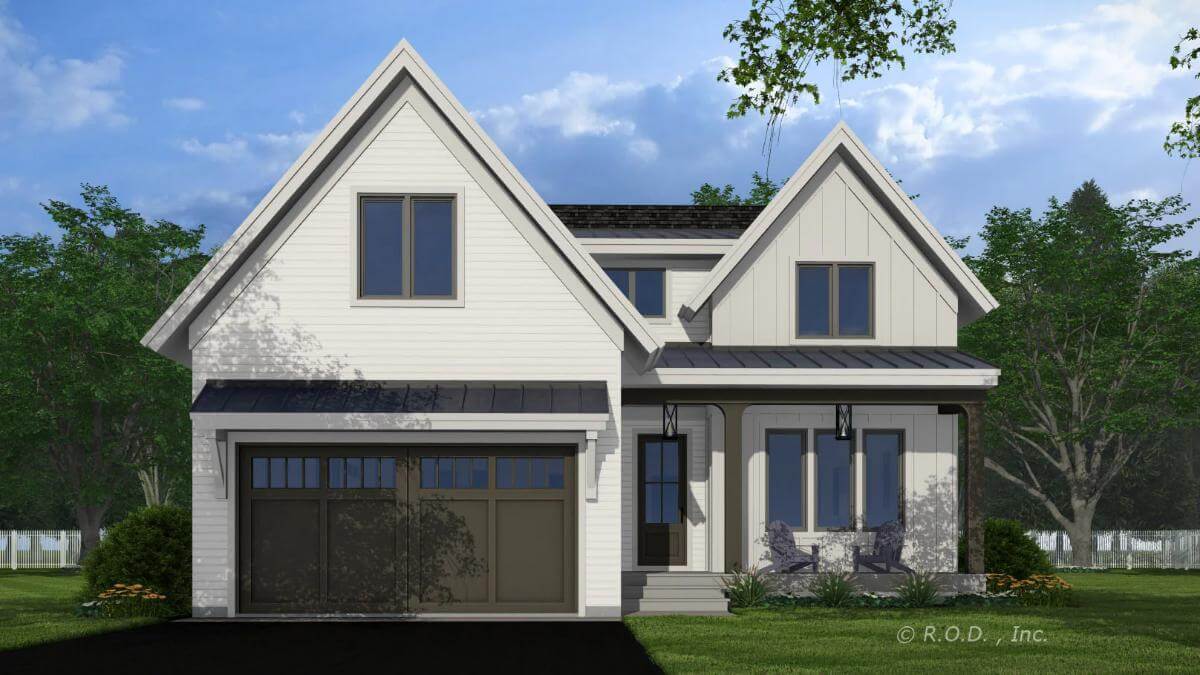 The North Ridge 3-Bedroom Modern Farmhouse with Loft and Bonus Room (Floor Plan)