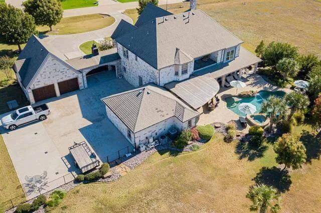 Aerial view of the Tottenham traditional home.
