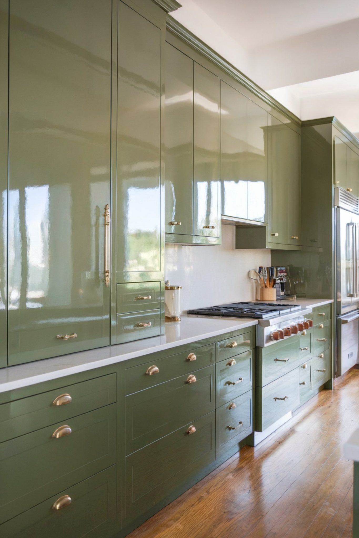 Can a Kitchen Look Fabulous with Green Cabinets? You Be the Judge ...