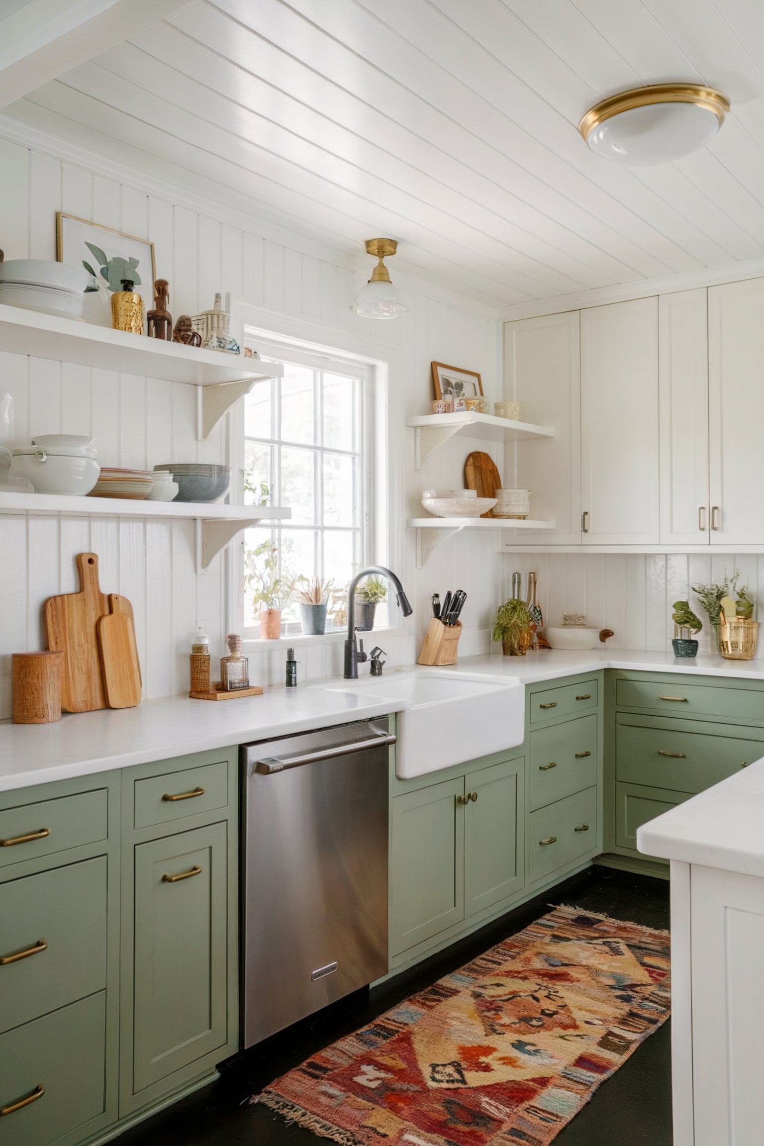 Can a Kitchen Look Fabulous with Green Cabinets? You Be the Judge ...