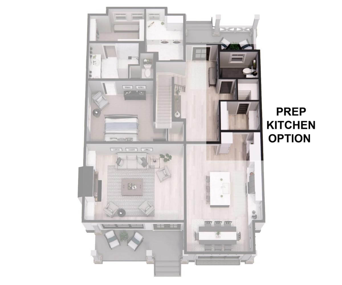 Prep kitchen office