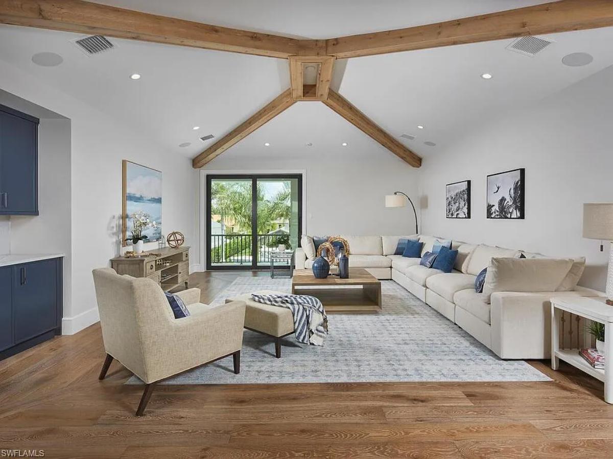 Living room with couches.