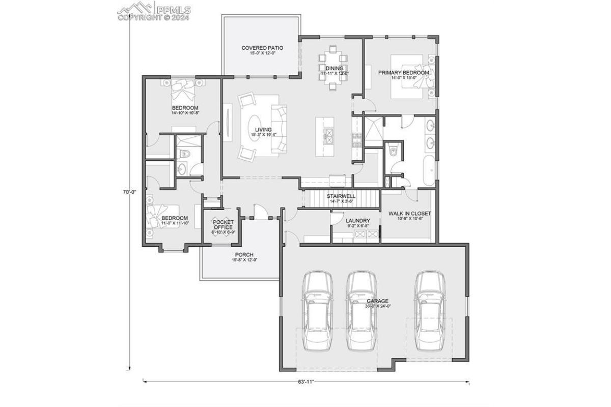The Main Level Floor Plan