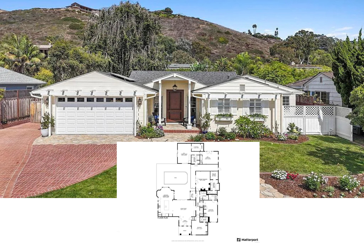 4-Bedroom Ranch-Style Home with Detached ADU and Rooftop Deck (Floor Plan)