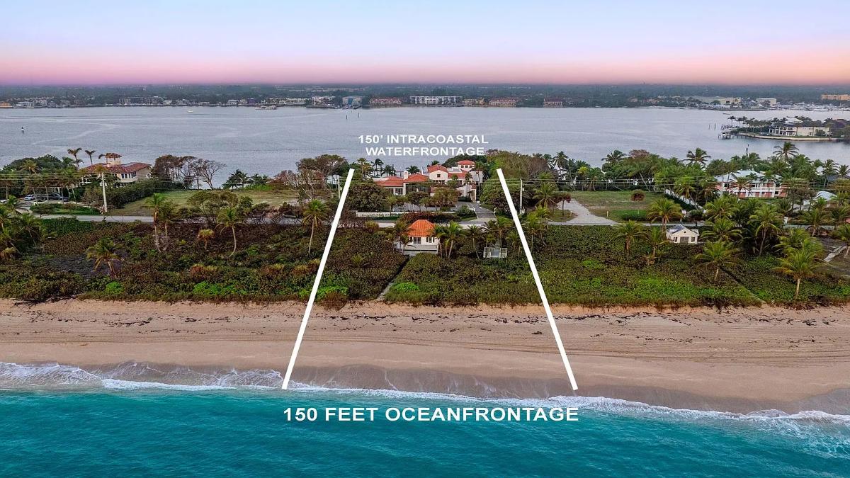 Aerial view of the property.