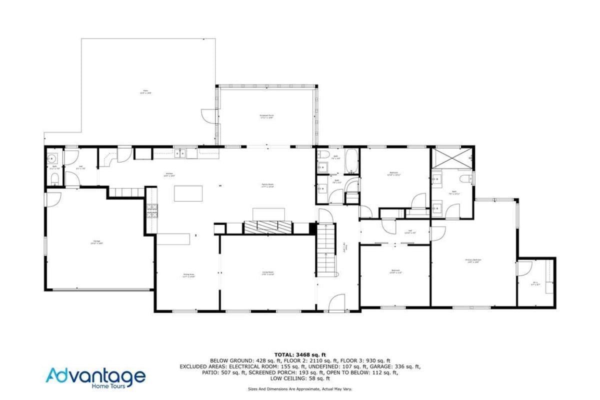 The Main Level Floor Plan