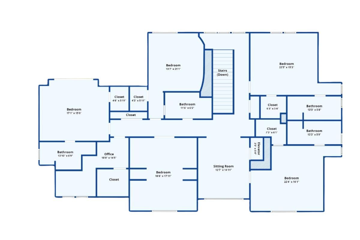 Second Level Floor Plan