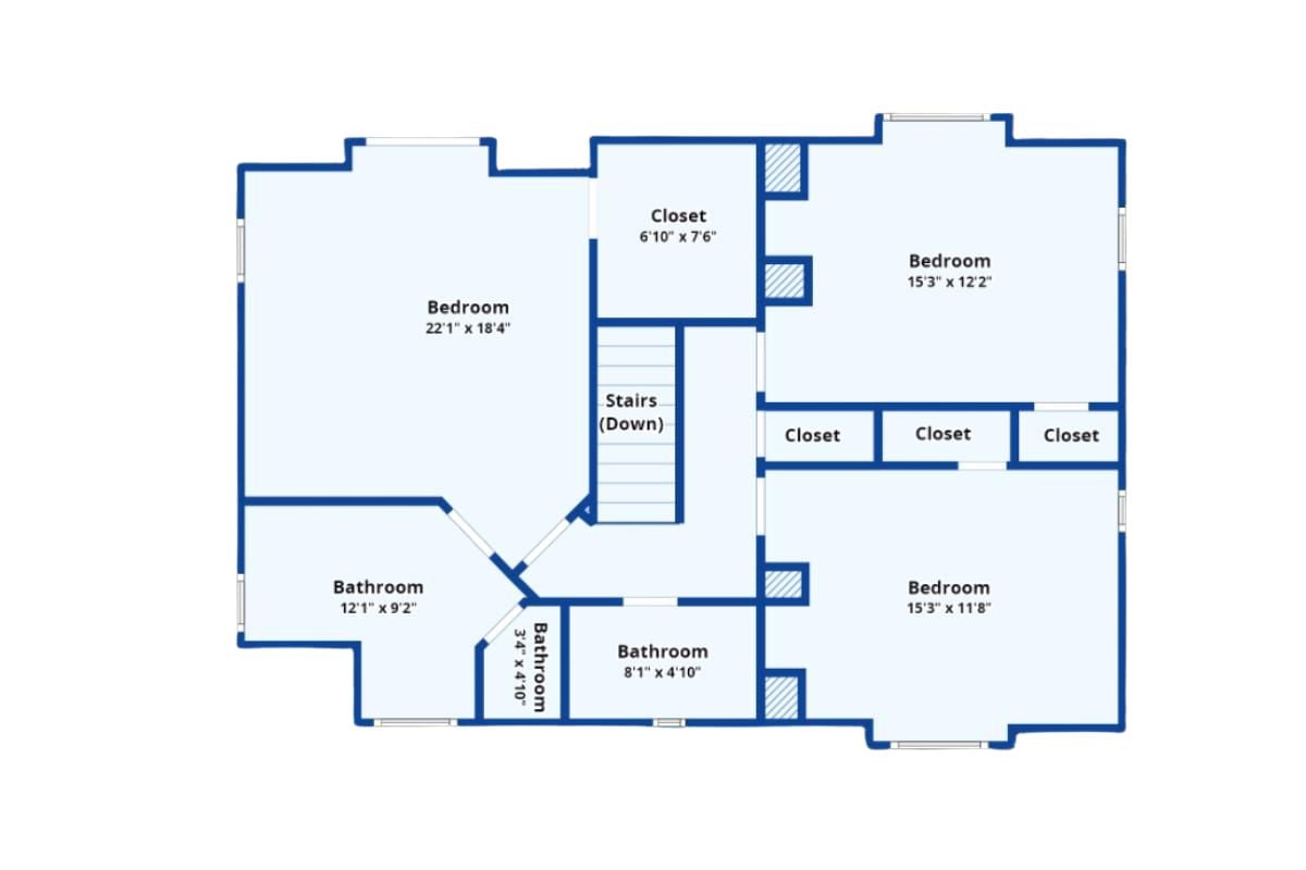 Second Level Floor Plan
