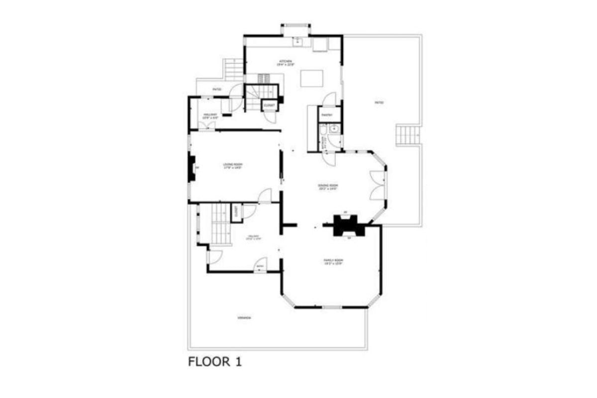 The Main Level Floor Plan