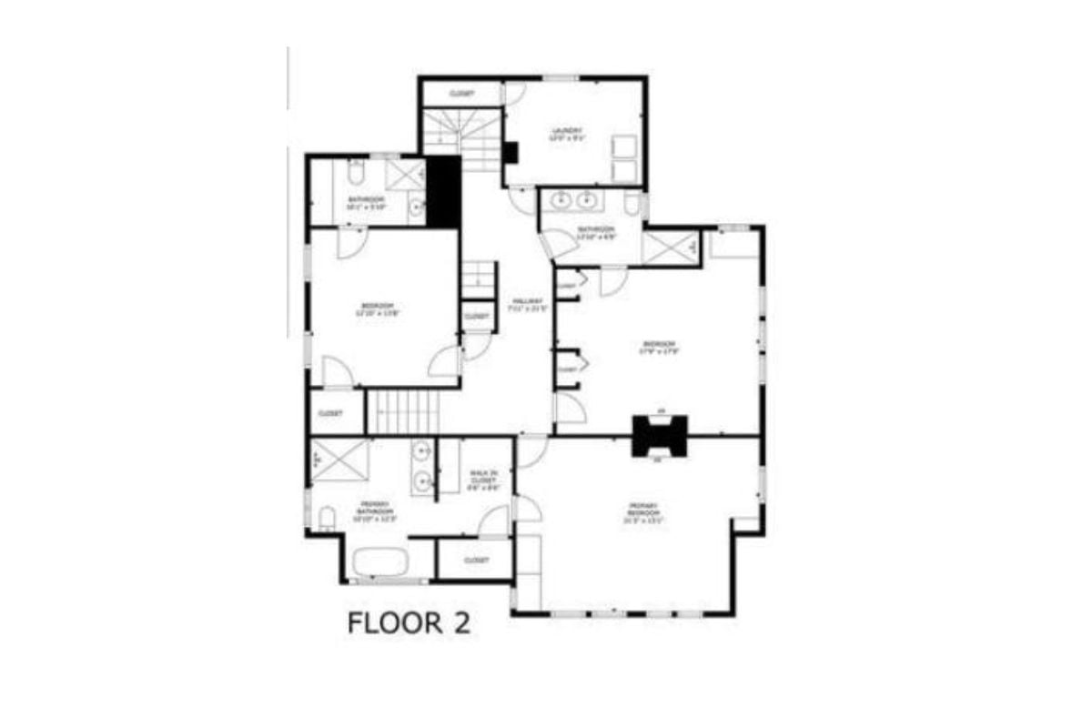 Second Level Floor Plan