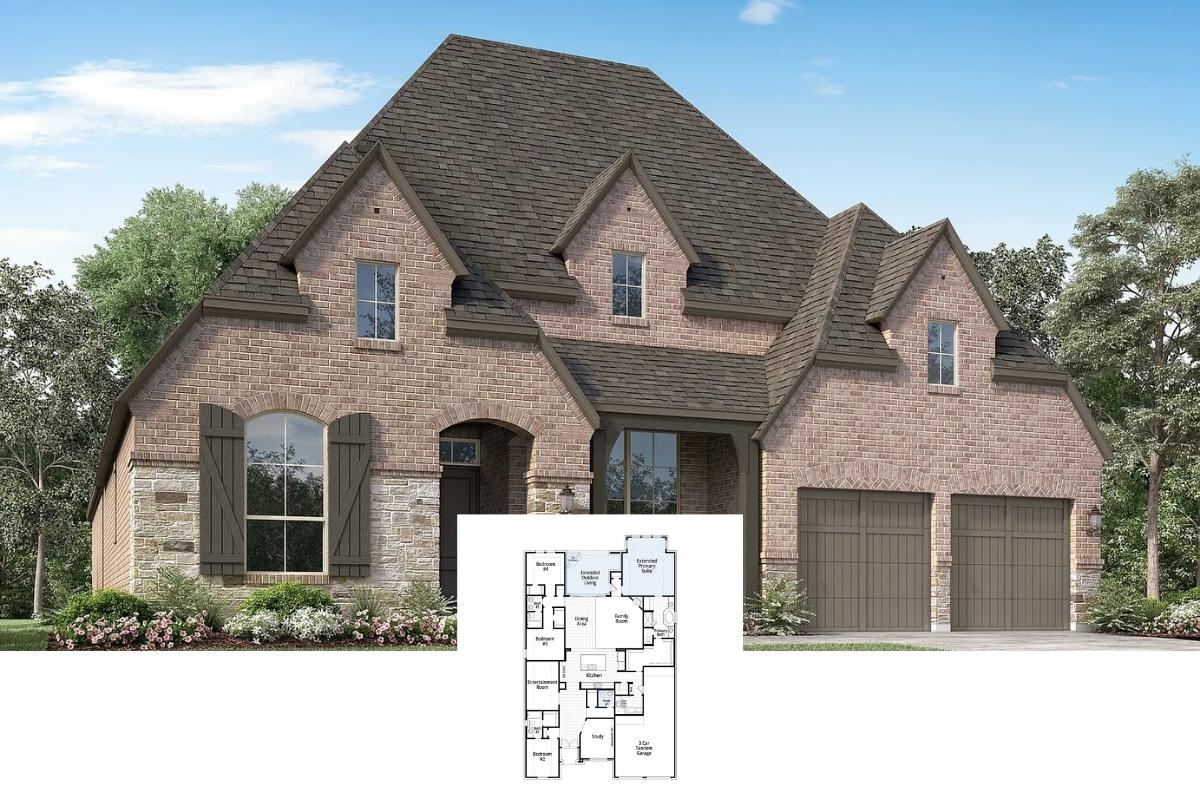 4-Bedroom Single Family Home with Extended Outdoor Living (2,862 Sq. Ft. Floor Plan)