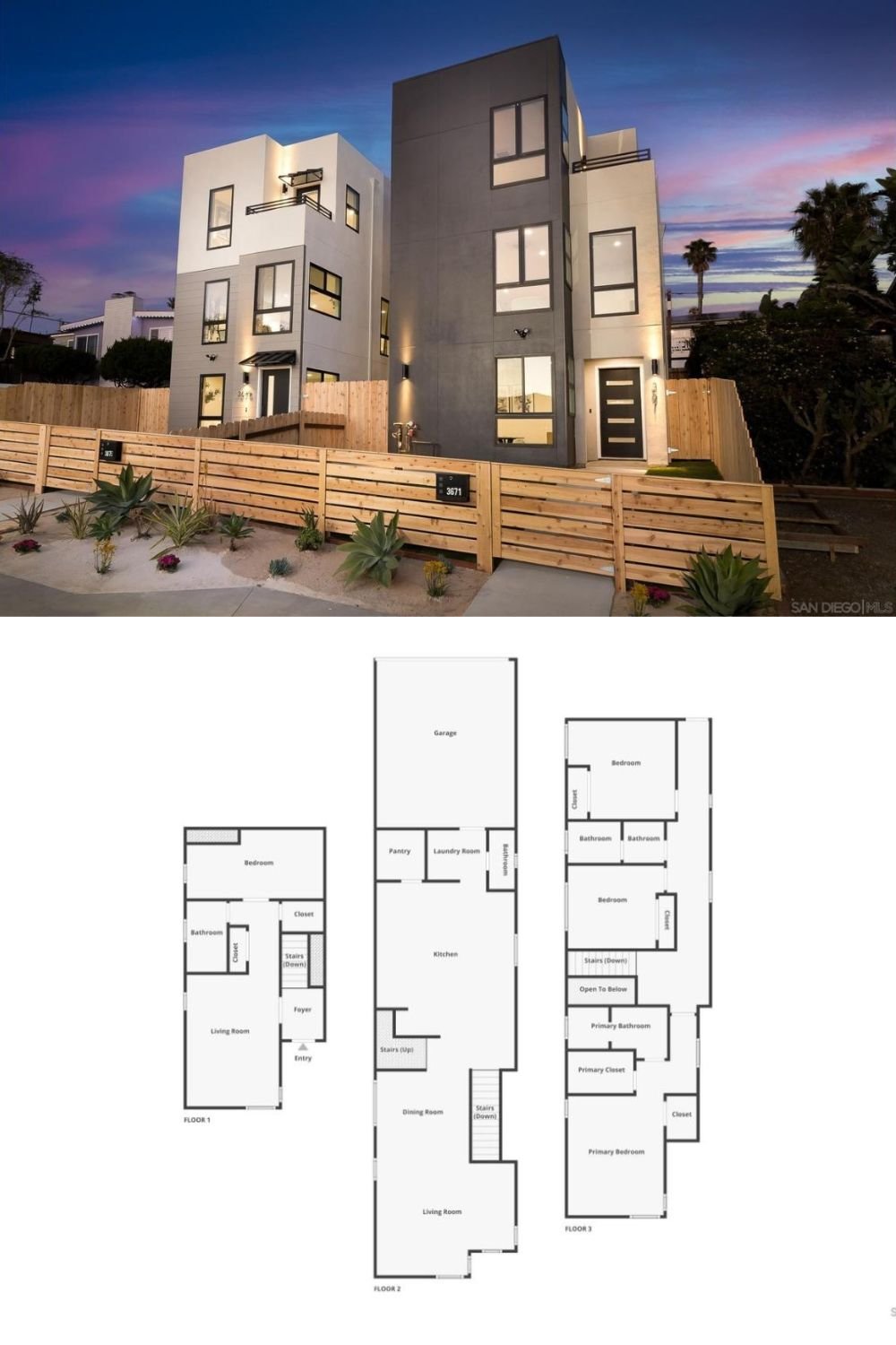 4-Bedroom Home with Rooftop Deck (2,140 Sq. Ft. Floor Plan)