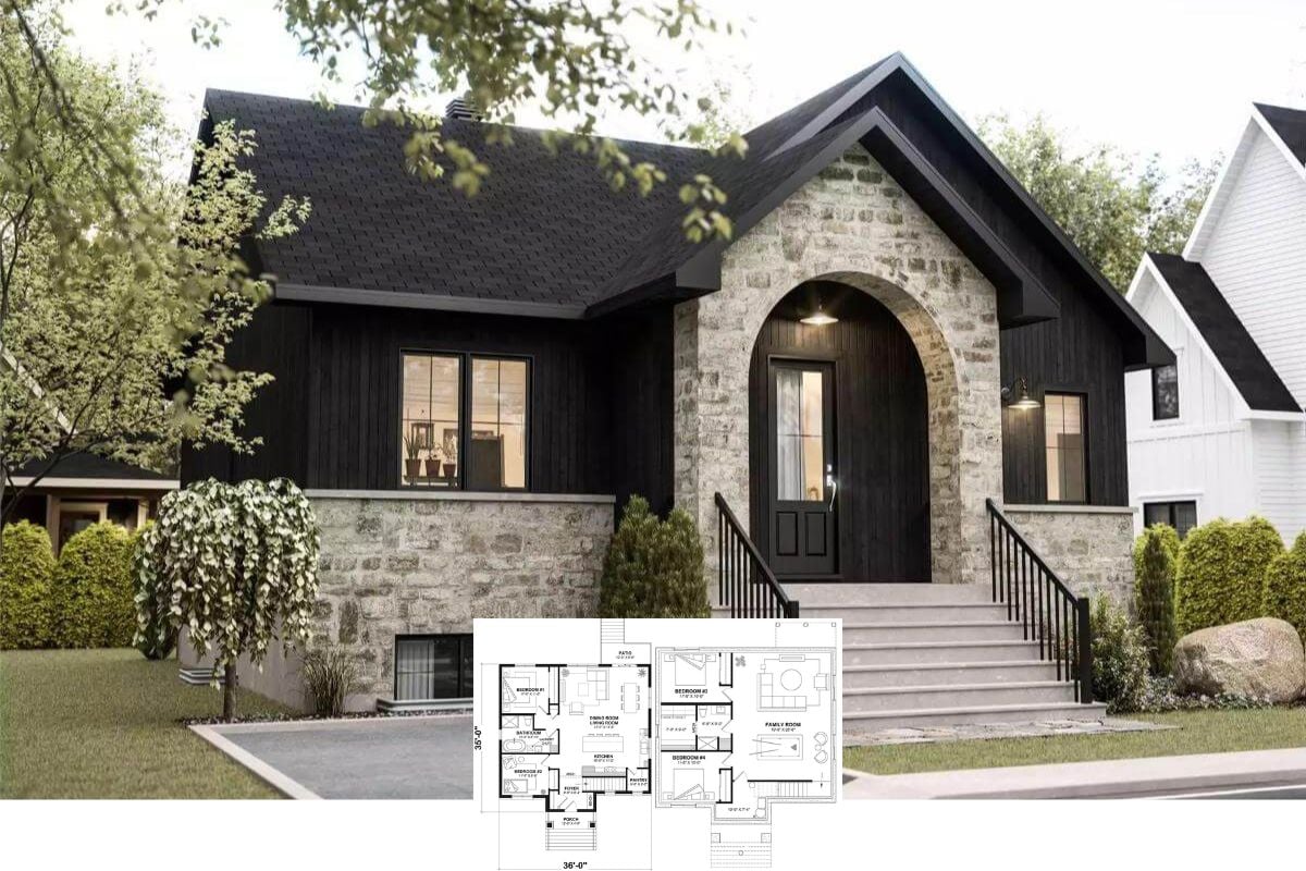 4-Bedroom Betula Transitional Home with Open Living Space and Finished Basement (Floor Plan)