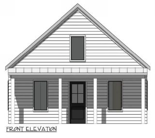 Cottage-Style ADU with 2 Bedrooms and Covered Front Porch (Floor Plan ...