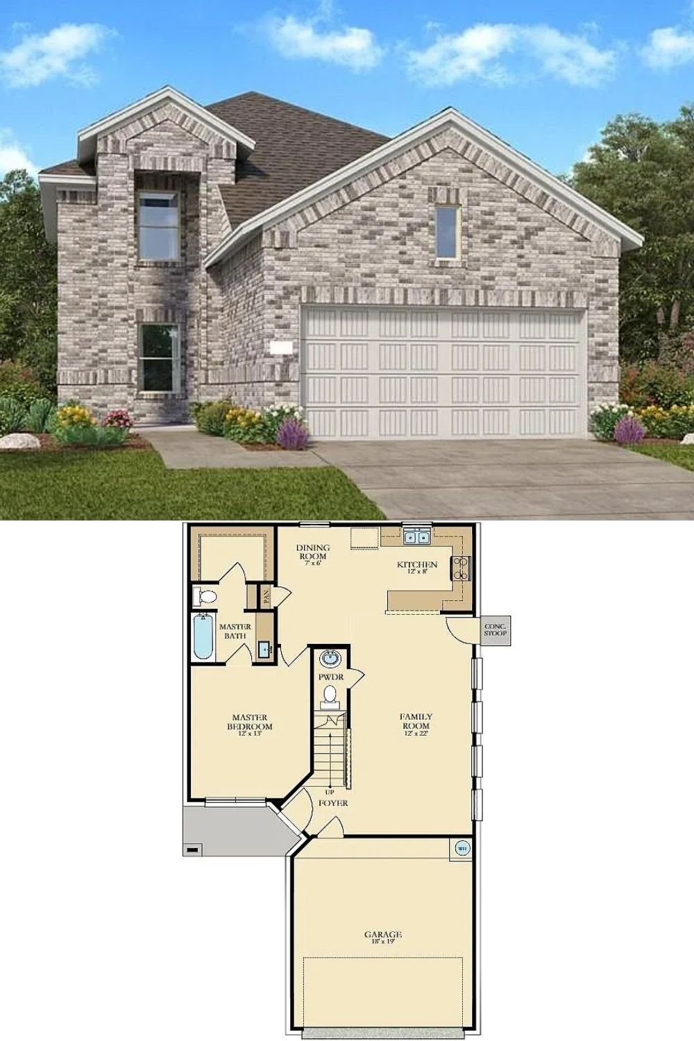 4-Bedroom Single Family Home with Car Garage 
