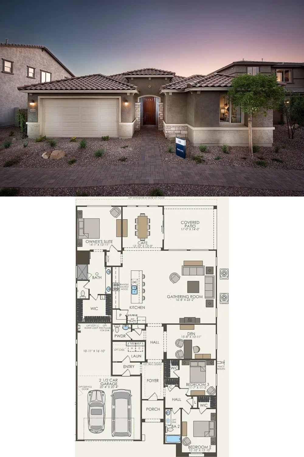 3-Bedroom Single Family Home with Covered Patio and Double Garage