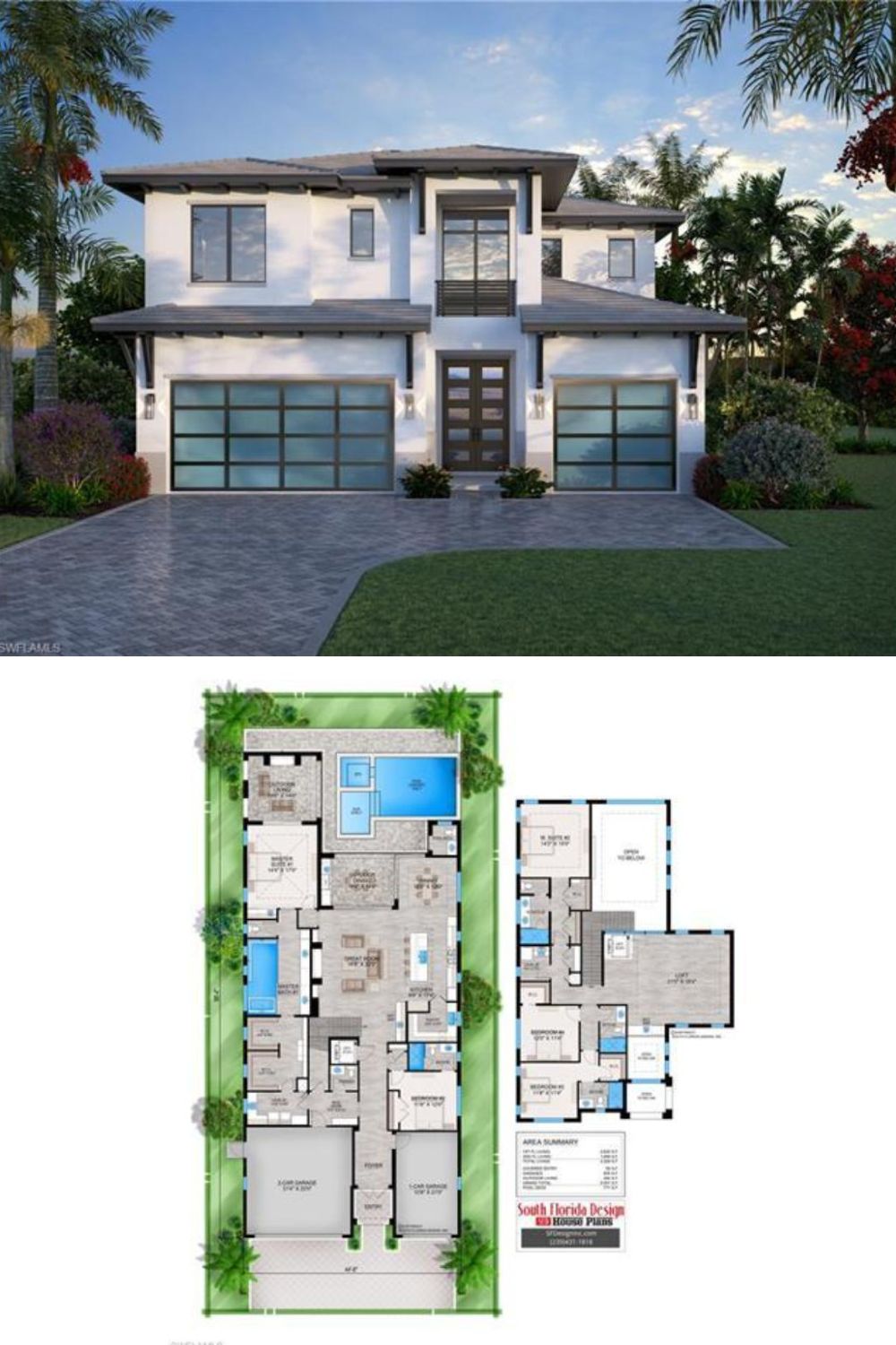 5-Bedroom Estate with 3-Car Garage and Resort-Style Pool (4,290 Sq. Ft. Floor Plan)