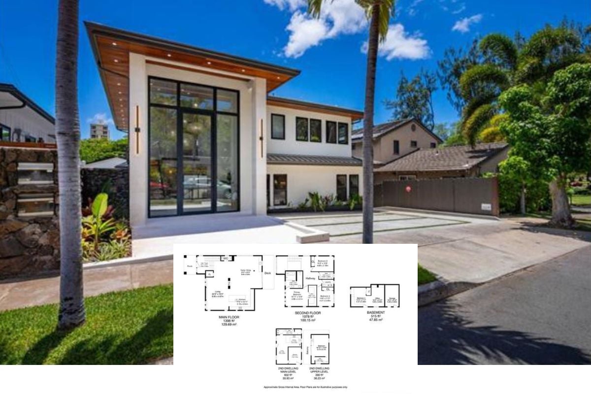6-Bedroom Remodeled Home with 2-Sided Electronic Fireplace (3,730 Sq. Ft. Floor Plan)