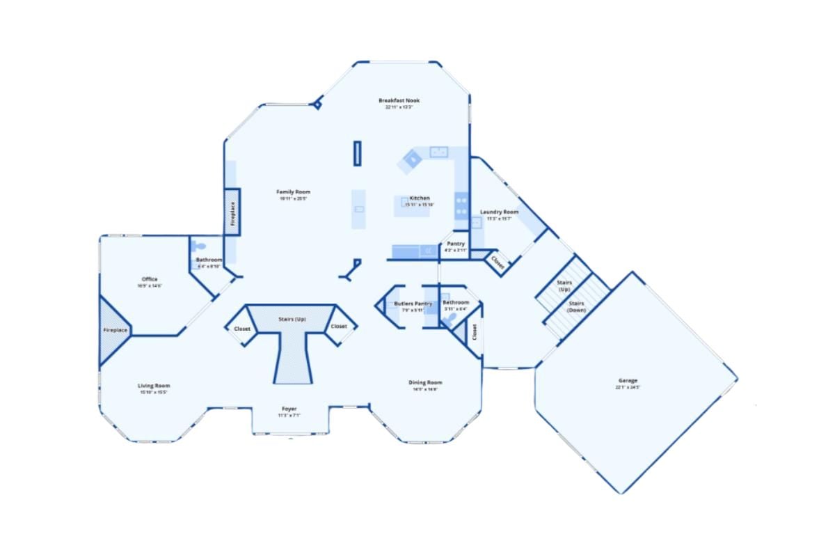 The Main Level Floor Plan