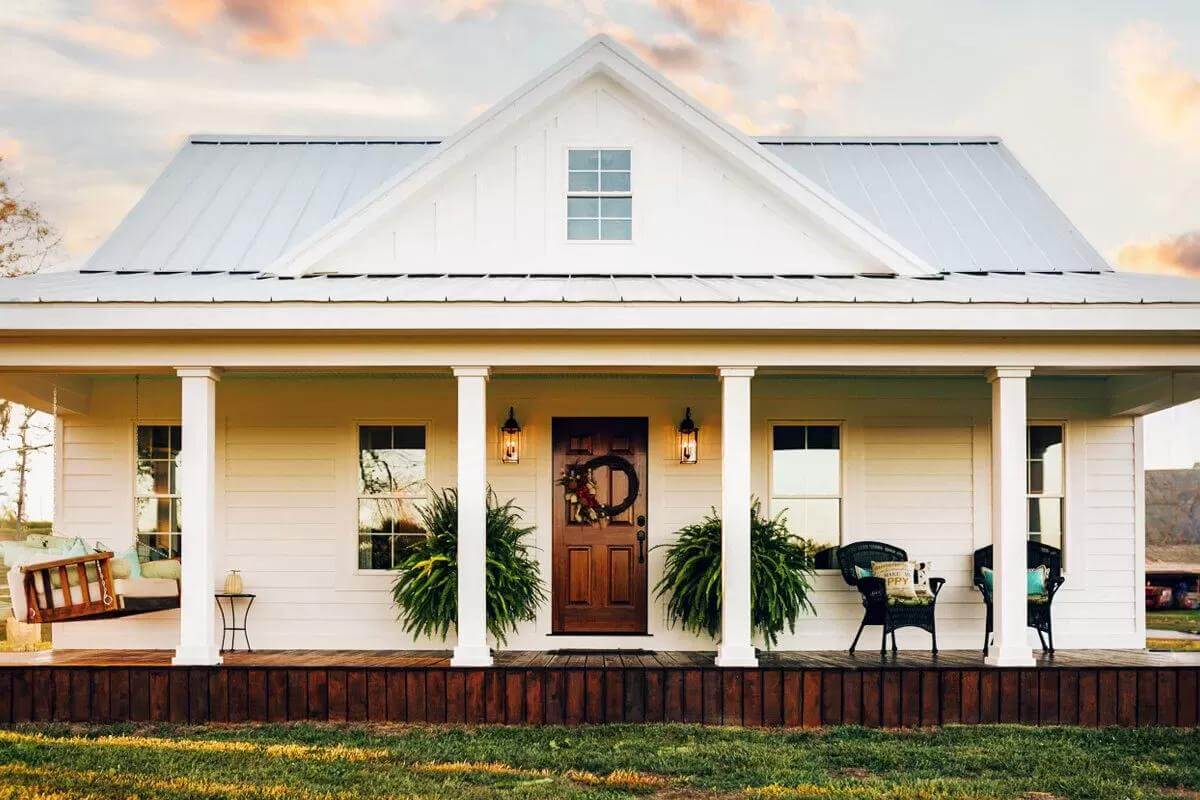 3-Bedroom Country Farmhouse with Covered Front Porch and Loft Area (Floor Plan)