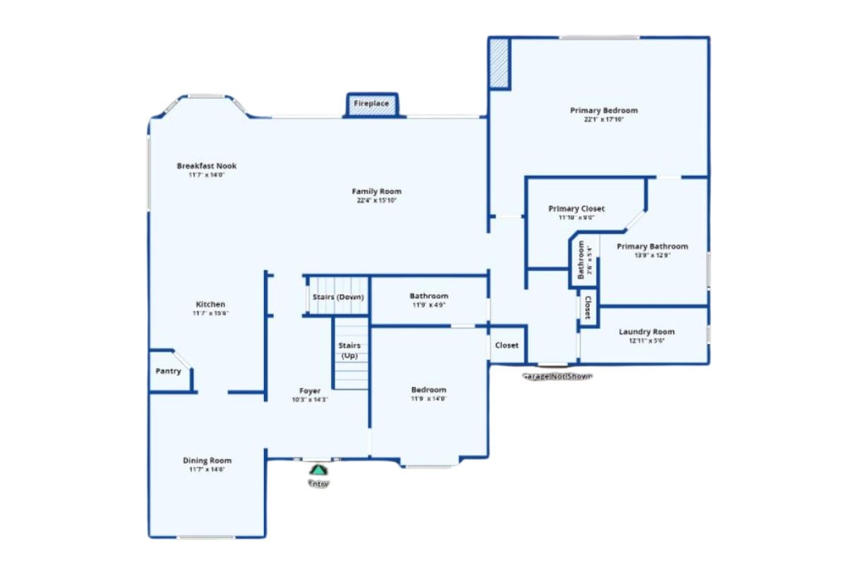 The Main Level Floor Plan