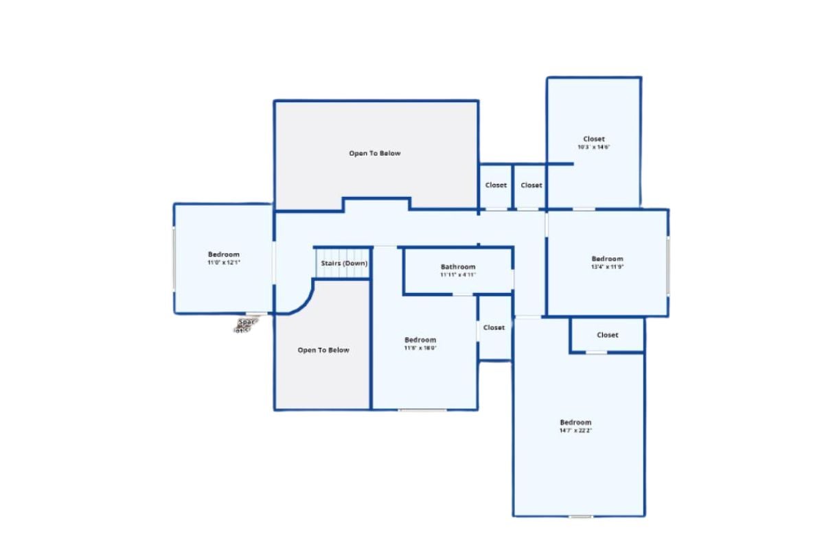 Second Level Floor Plan