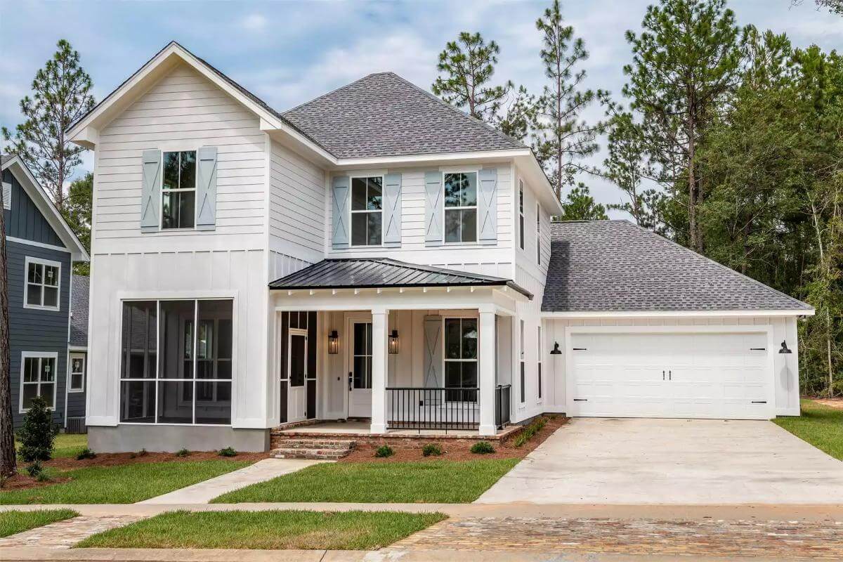 3-Bedroom Veronica Farmhouse with Front Porch and Double Garage (Floor Plan)
