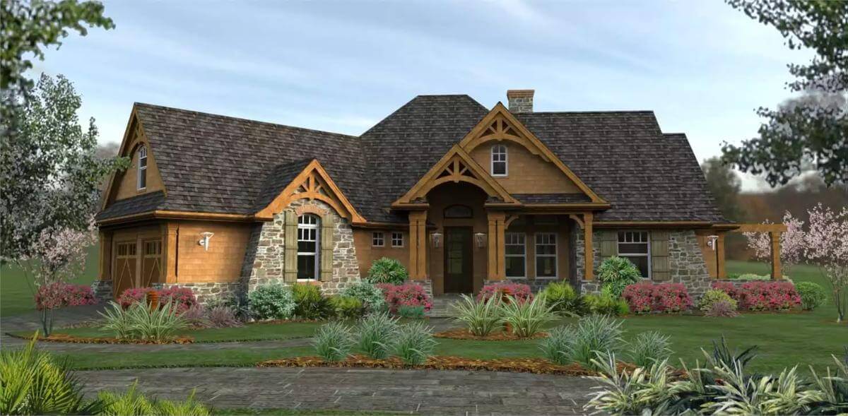3-Bedroom Craftsman-Style L'Attesa di Vita Home with Bonus Room and Walkout Basement (Floor Plan)