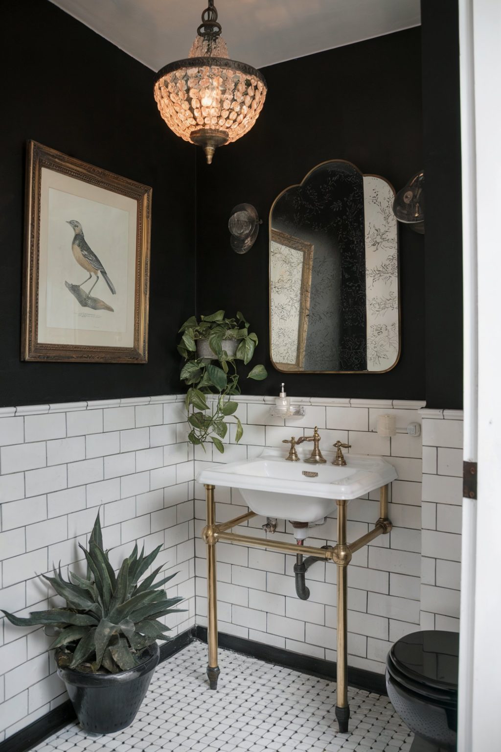 Dare to Go Dark: 16 Black Half Bathroom Designs You'll Love