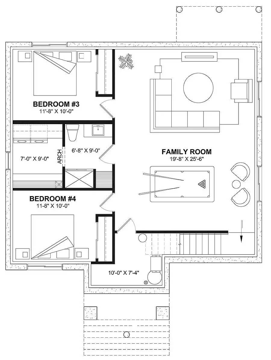 Lower Level Floor Plan