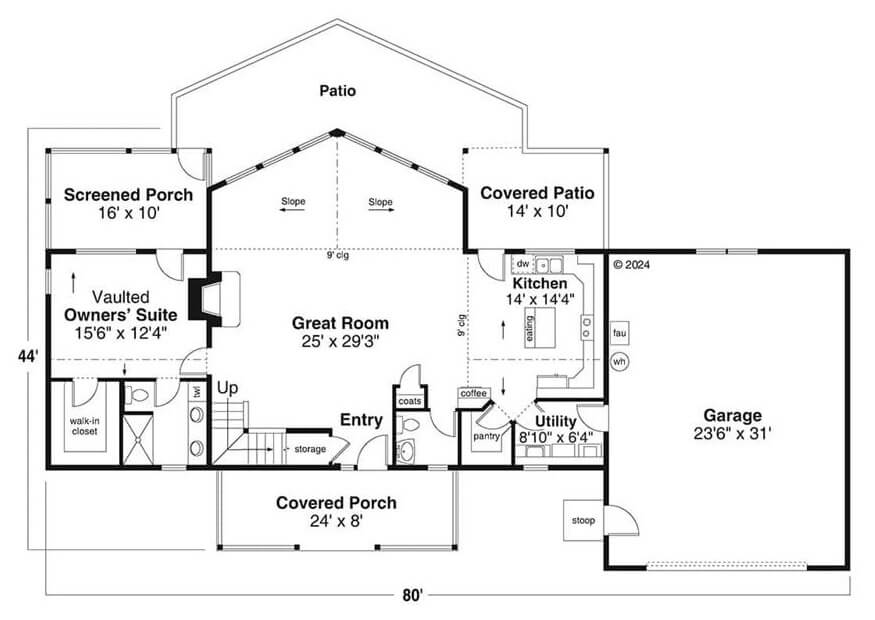 Main Level Floor Plan
