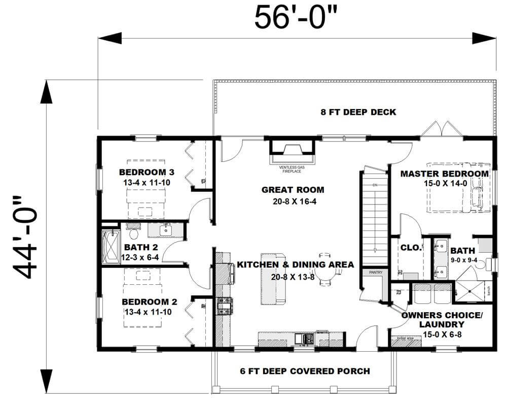 Main Level Floor Plan
