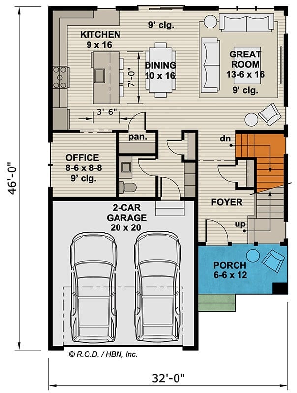 Main Level Floor Plan