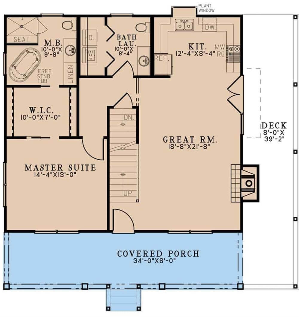 Main Level Floor Plan