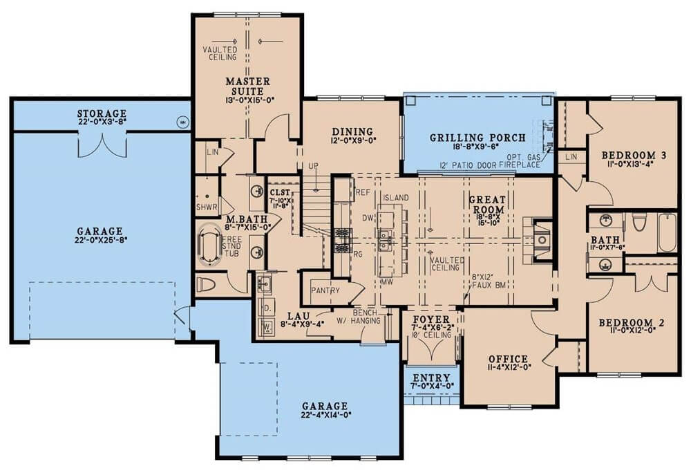 Main Level Floor Plan