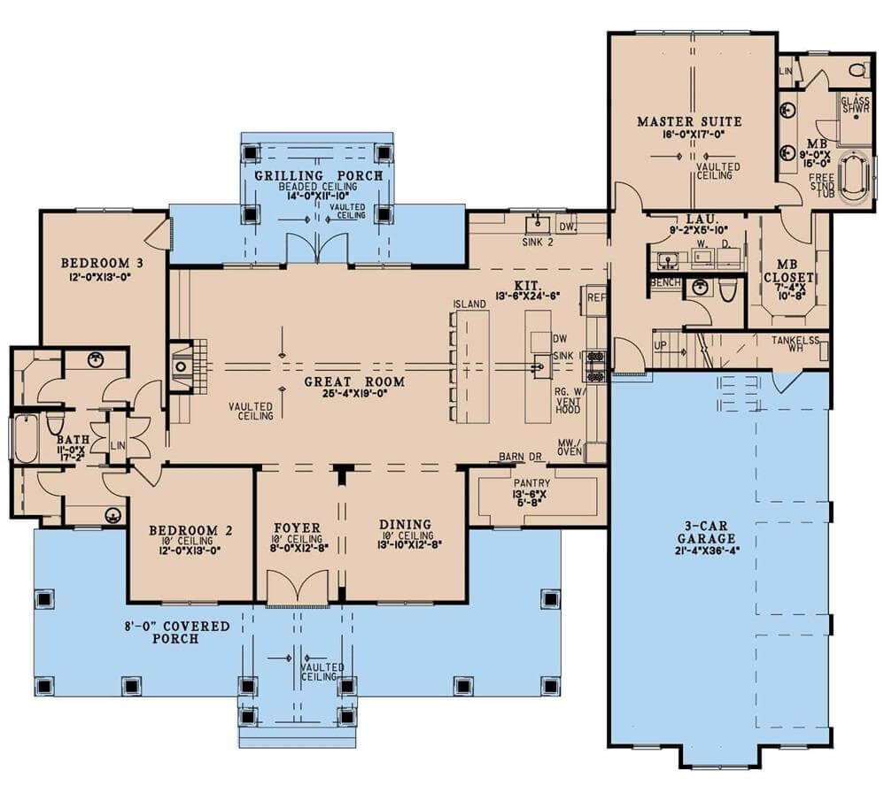 Main Level Floor Plan